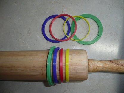 Rolling Pin Guides Set of 8 Pairs 2mm - 10mm for 69.65mm and 63.5mm Sizes PR1494