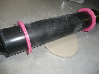 Rolling Pin Guides Set of Two 3/8 Inch 10mm Depth for 63.5mm Diameter USA PR2964