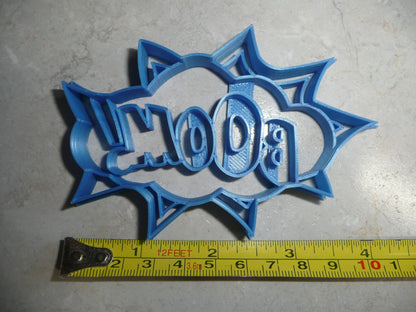 Boom Sign Quote Superhero Comic Book Movie Cookie Cutter Made in USA PR3197