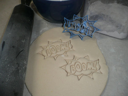 Boom Sign Quote Superhero Comic Book Movie Cookie Cutter Made in USA PR3197