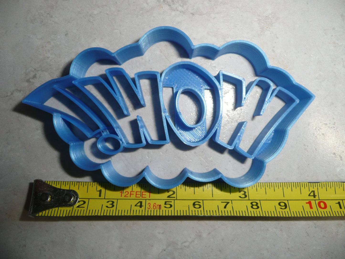 Wow Sign Quote Superhero Comic Book Movie Cookie Cutter Made in USA PR3201