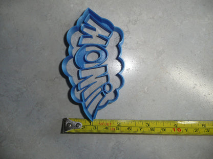 Wow Sign Quote Superhero Comic Book Movie Cookie Cutter Made in USA PR3201