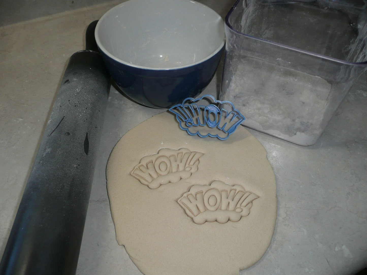 Wow Sign Quote Superhero Comic Book Movie Cookie Cutter Made in USA PR3201