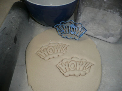 Wow Sign Quote Superhero Comic Book Movie Cookie Cutter Made in USA PR3201