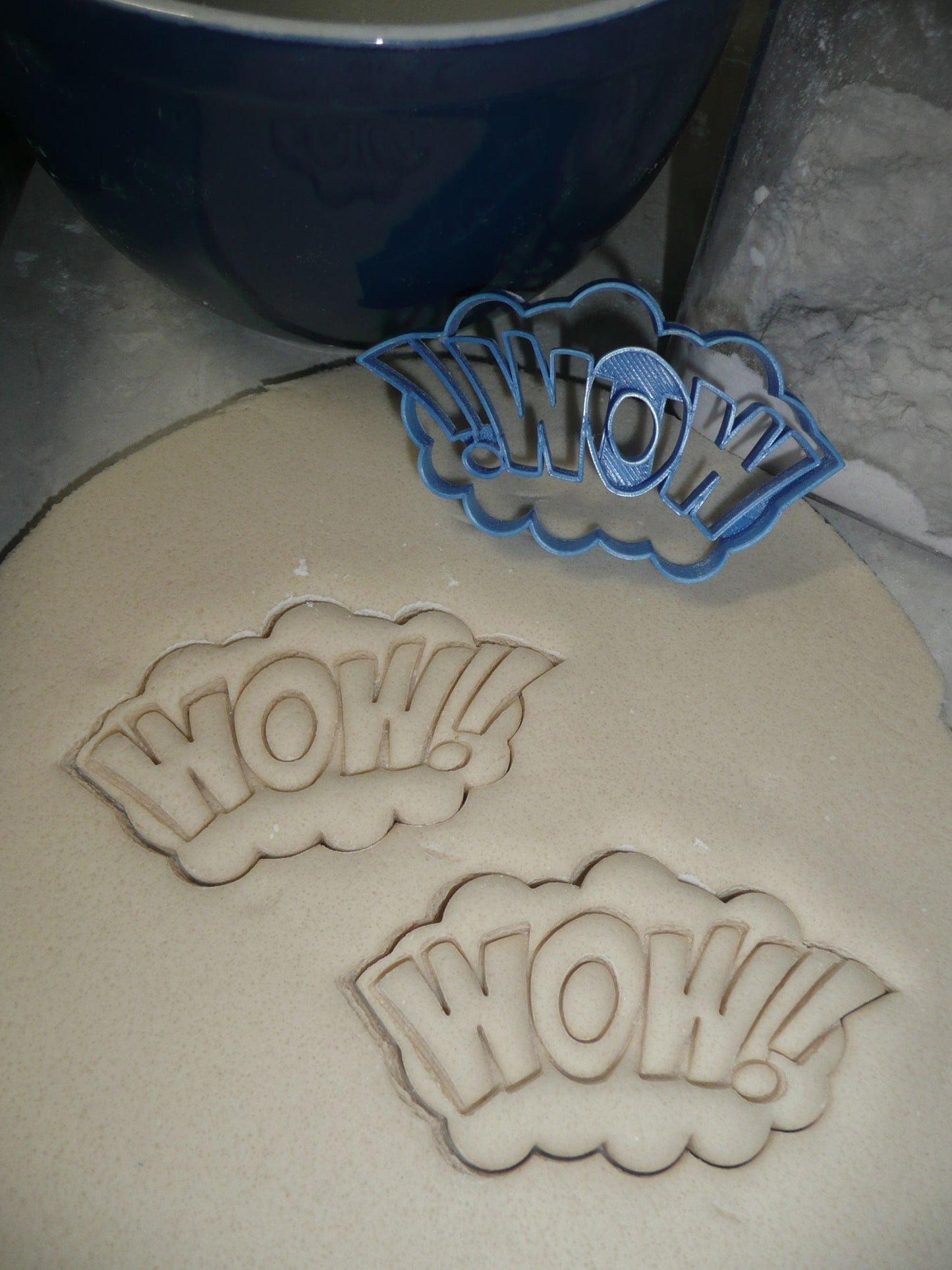 Wow Sign Quote Superhero Comic Book Movie Cookie Cutter Made in USA PR3201