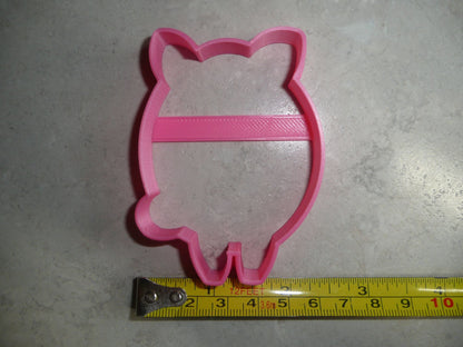 Pig Outline Front Facing Piggy Farm Animal Cookie Cutter USA PR3380