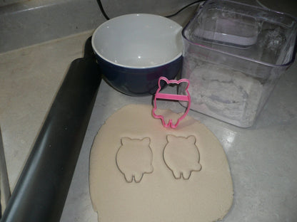 Pig Outline Front Facing Piggy Farm Animal Cookie Cutter USA PR3380
