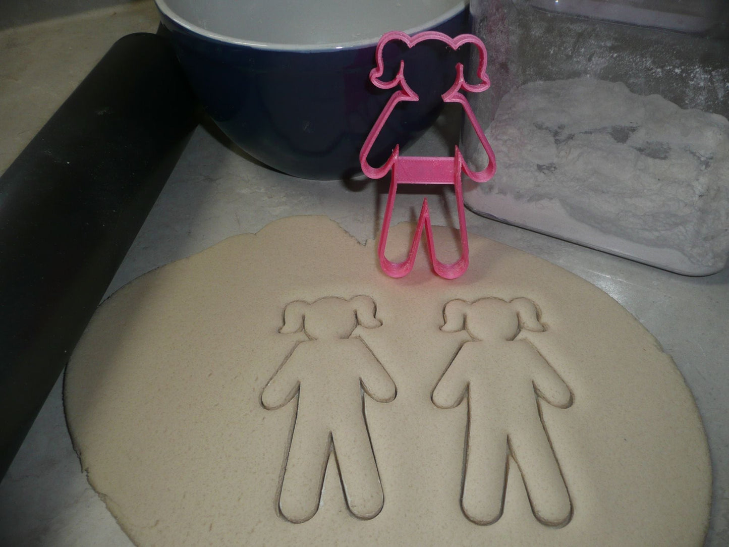 Paper Doll With Tab Girl Dress Set of 3 Cookie Cutters USA PR1505