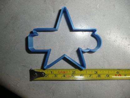 Dallas Cowboys Cookie Stamp and Outline Cutter Set of 2 Made in USA PR3192