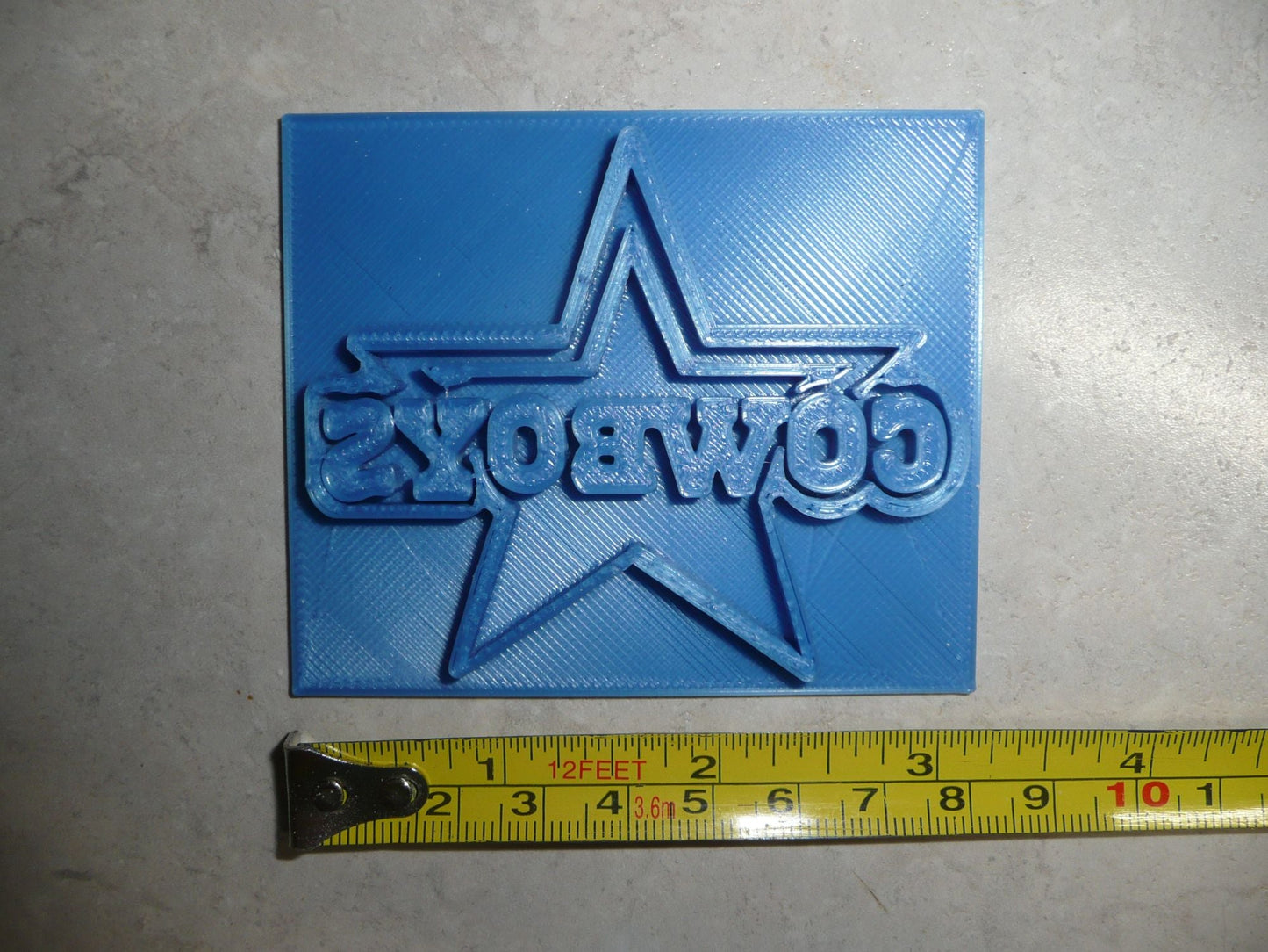 Dallas Cowboys Cookie Stamp and Outline Cutter Set of 2 Made in USA PR3192