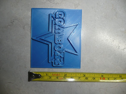 Dallas Cowboys Cookie Stamp and Outline Cutter Set of 2 Made in USA PR3192