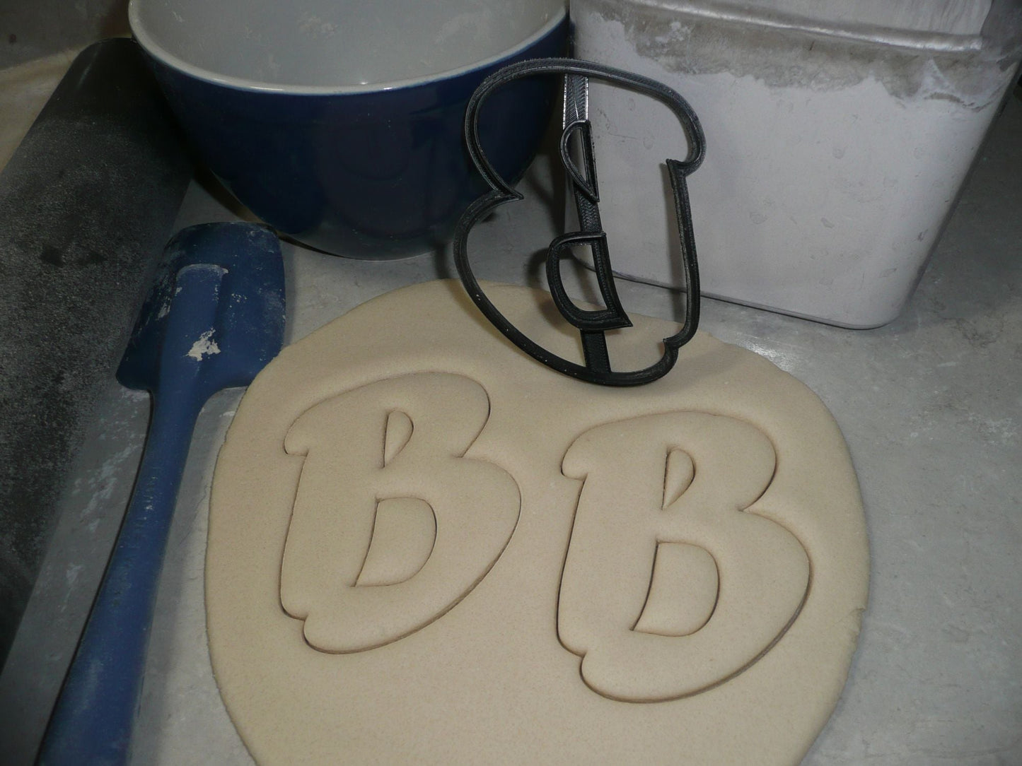 Letter B Uppercase Fancy Stylized Font Alphabet Cookie Cutter USA PR3329