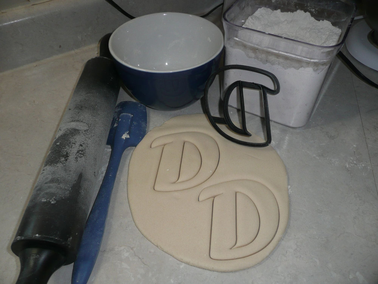 Letter D Uppercase Fancy Stylized Font Alphabet Cookie Cutter USA PR3331