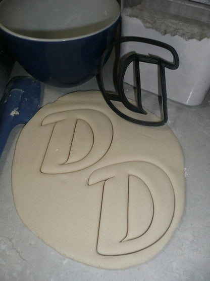 Letter D Uppercase Fancy Stylized Font Alphabet Cookie Cutter USA PR3331