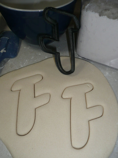 Letter F Uppercase Fancy Stylized Font Alphabet Cookie Cutter USA PR3333