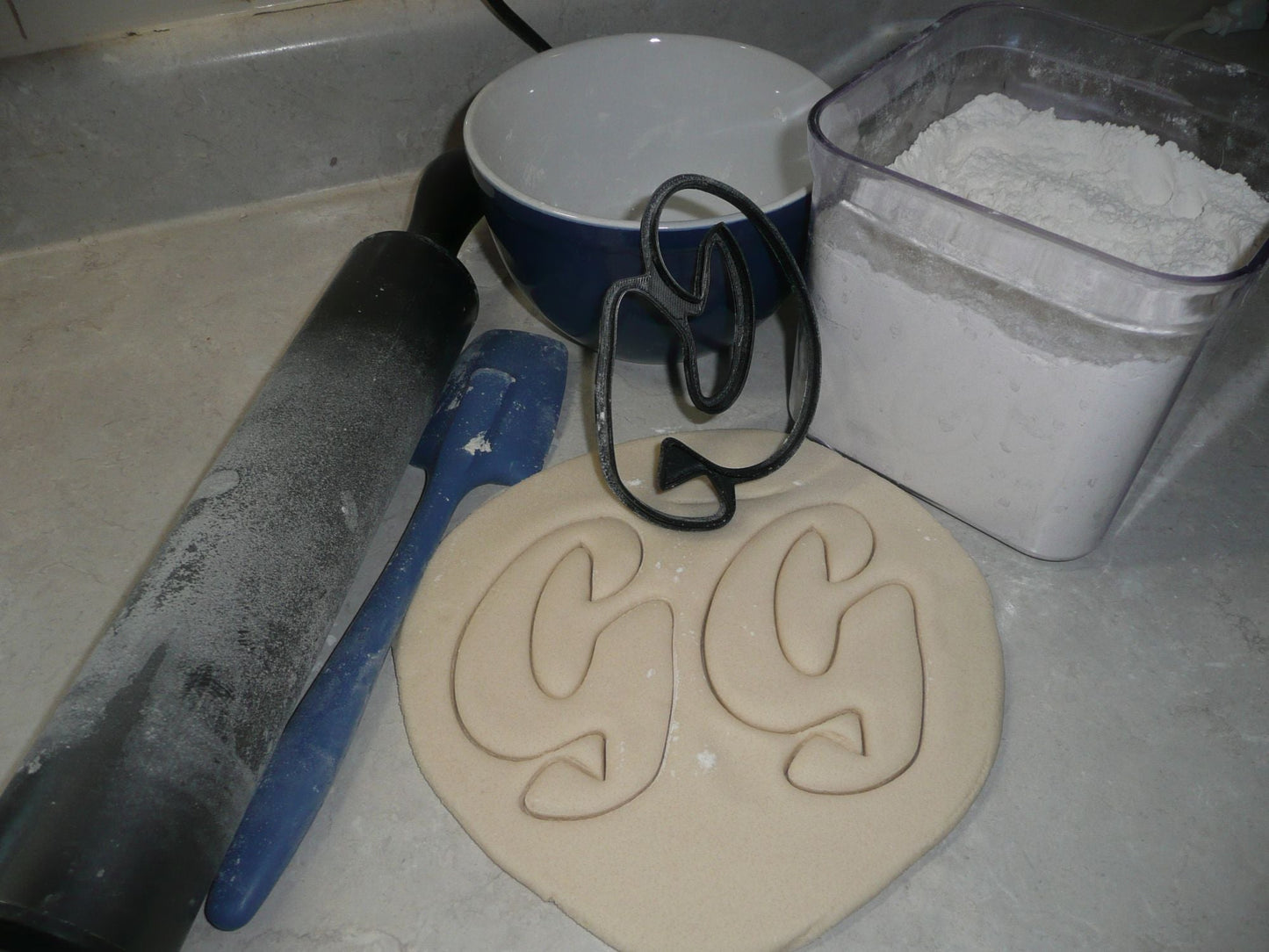 Letter G Uppercase Fancy Stylized Font Alphabet Cookie Cutter USA PR3334