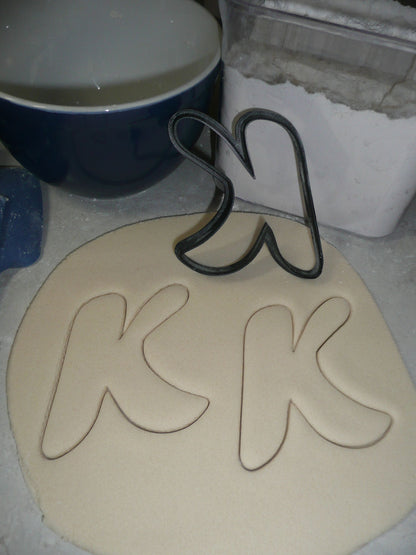 Letter K Uppercase Fancy Stylized Font Alphabet Cookie Cutter USA PR3338