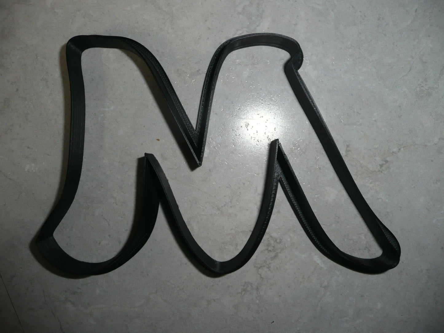 Letter M Uppercase Fancy Stylized Font Alphabet Cookie Cutter USA PR3340