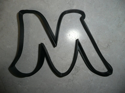 Letter M Uppercase Fancy Stylized Font Alphabet Cookie Cutter USA PR3340