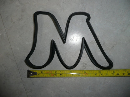 Letter M Uppercase Fancy Stylized Font Alphabet Cookie Cutter USA PR3340