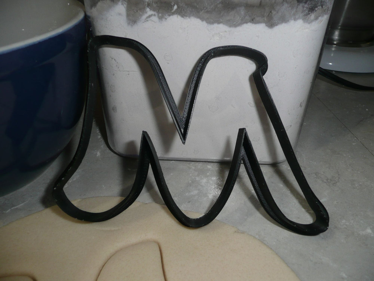 Letter M Uppercase Fancy Stylized Font Alphabet Cookie Cutter USA PR3340