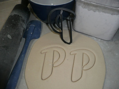 Letter P Uppercase Fancy Stylized Font Alphabet Cookie Cutter USA PR3343