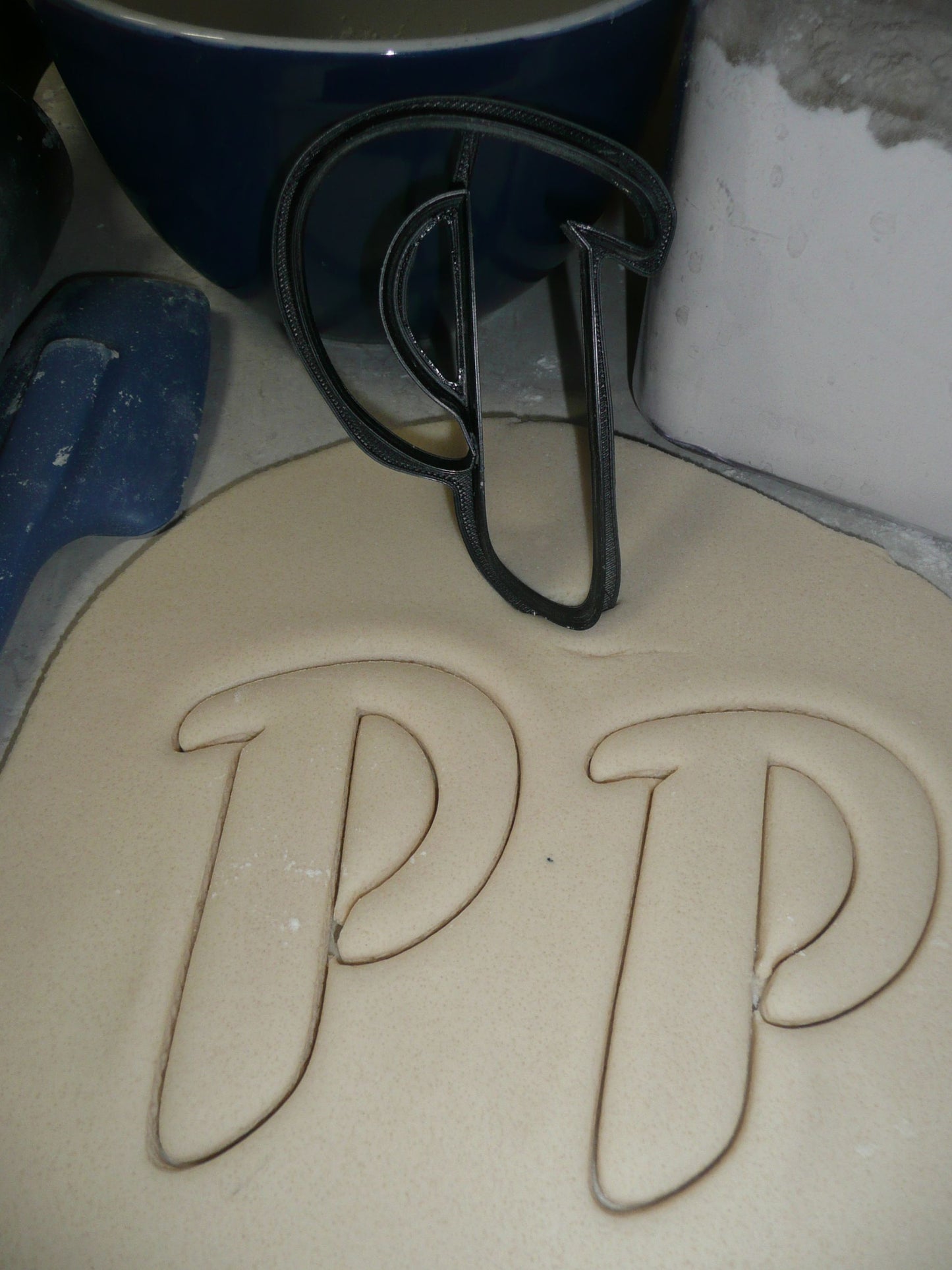 Letter P Uppercase Fancy Stylized Font Alphabet Cookie Cutter USA PR3343