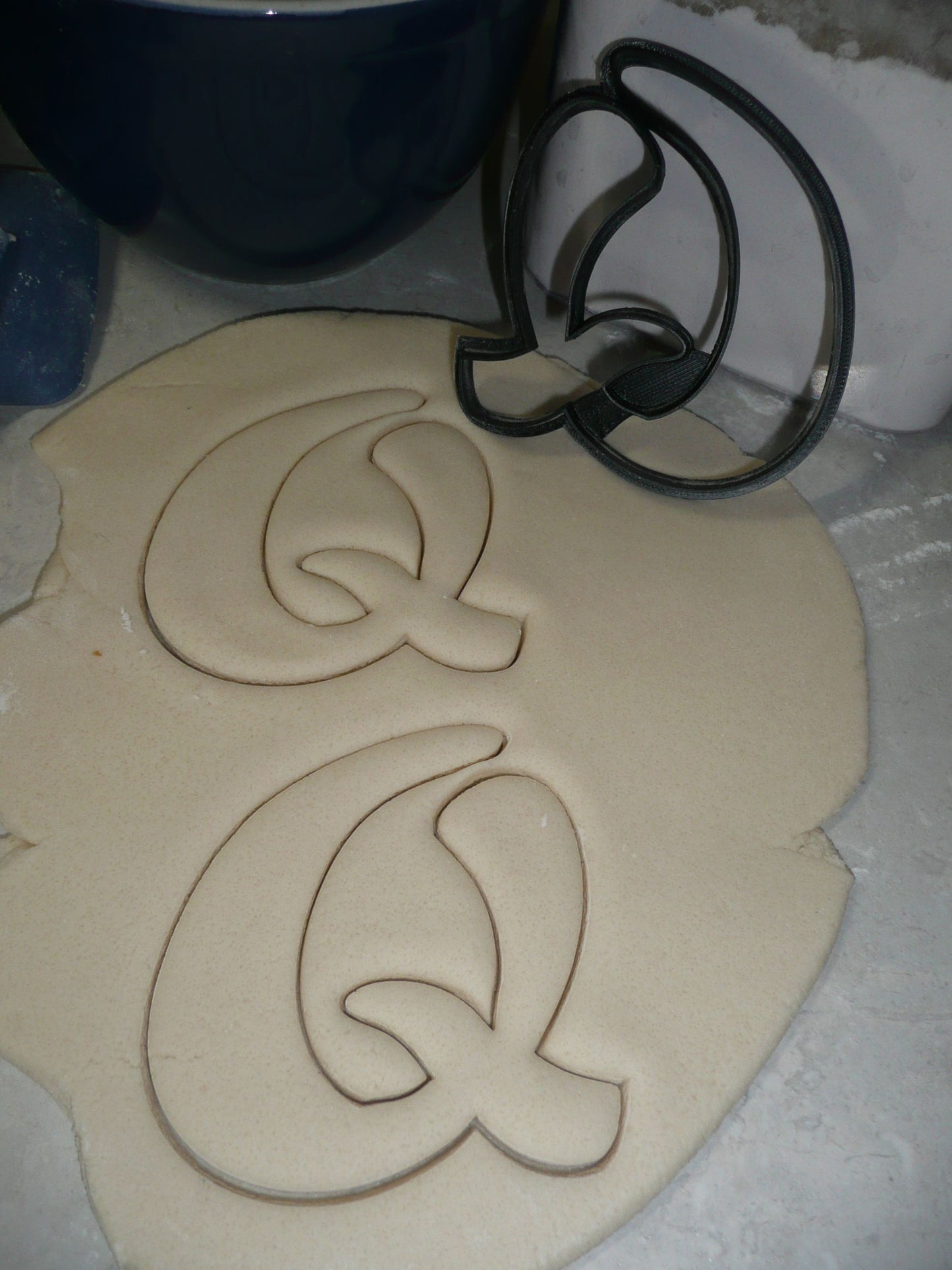 Letter Q Uppercase Fancy Stylized Font Alphabet Cookie Cutter USA PR3344