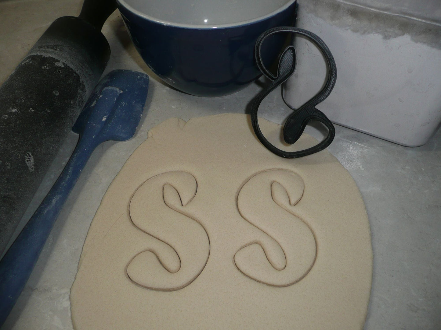 Letter S Uppercase Fancy Stylized Font Alphabet Cookie Cutter USA PR3346