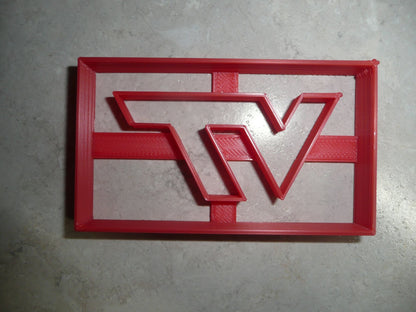 6x Virginia Tech VT Letters Fondant Cutter Cupcake Topper 1.75 IN USA FD3281