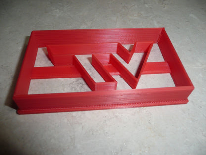 Virginia Tech University VT Letters Impression Sports Cookie Cutter USA PR3281