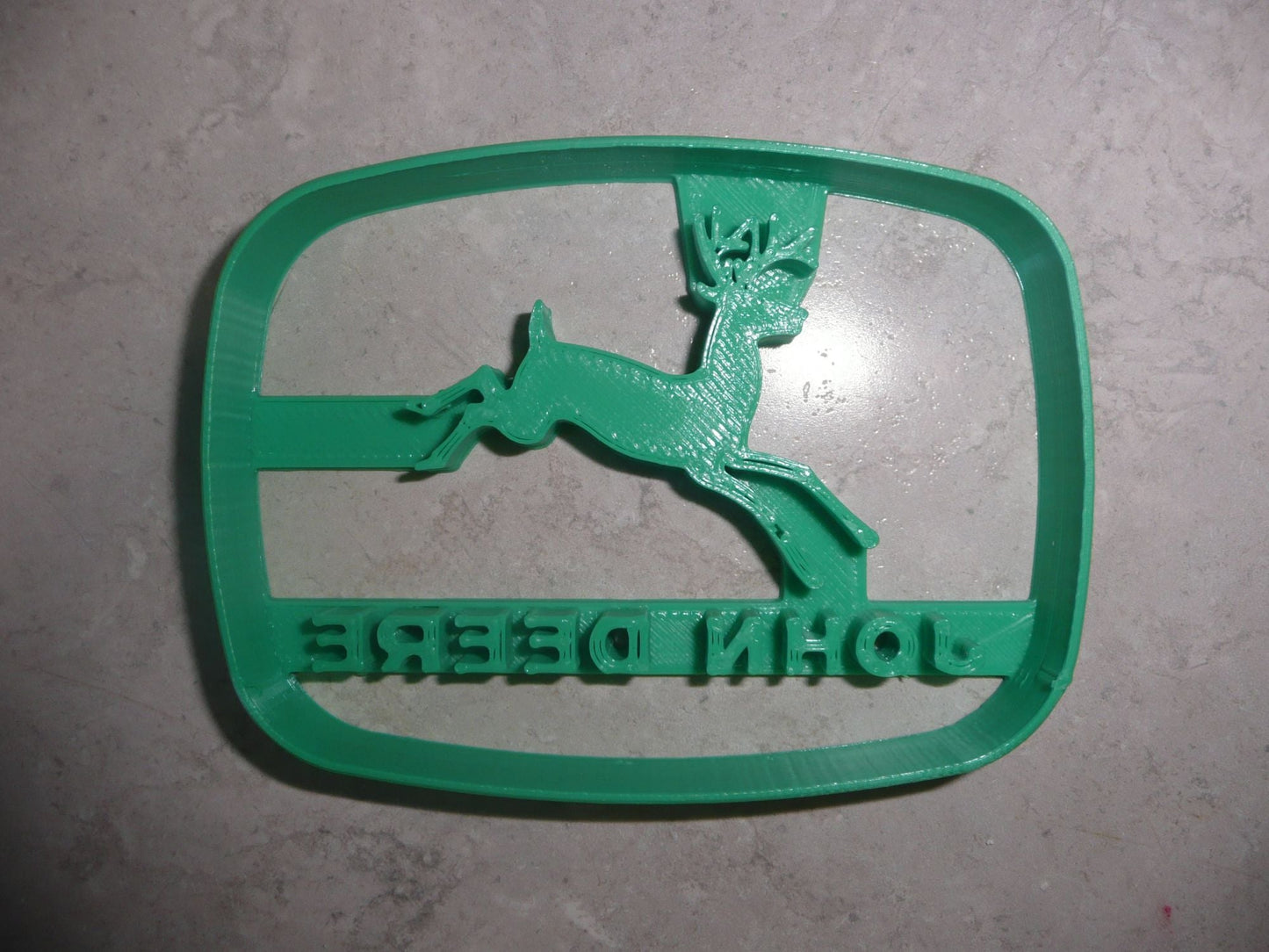 John Deere Vintage Logo With Words Farm Tractor Cookie Cutter USA PR3868