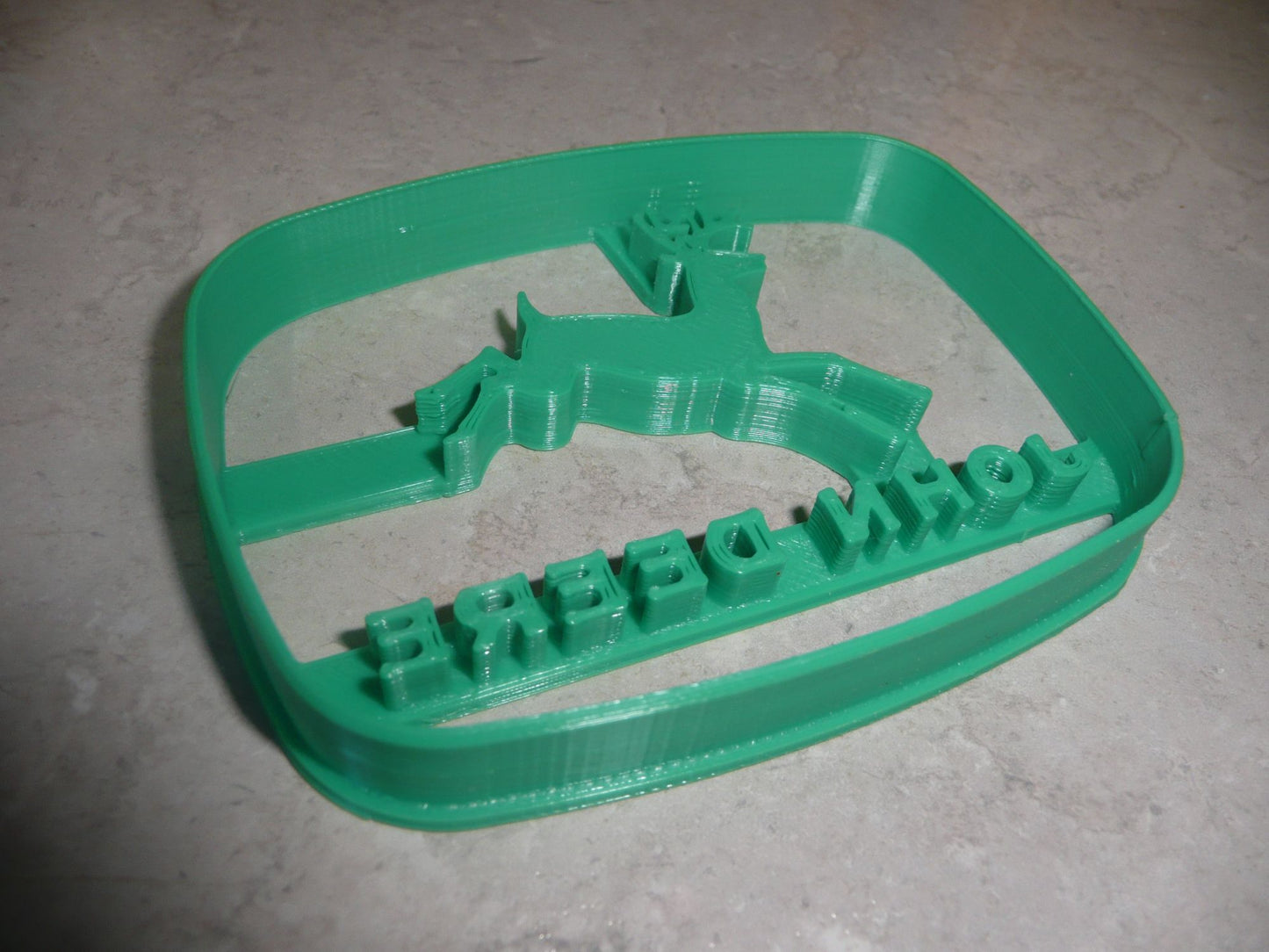 6x John Deere Vintage Logo Fondant Cutter Cupcake Topper 1.75 IN USA FD3868