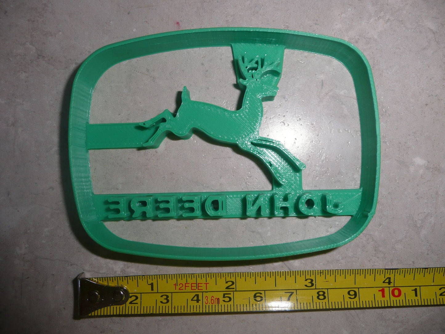 John Deere Vintage Logo With Words Farm Tractor Cookie Cutter USA PR3868