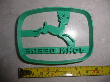 John Deere Vintage Logo With Words Farm Tractor Cookie Cutter USA PR3868