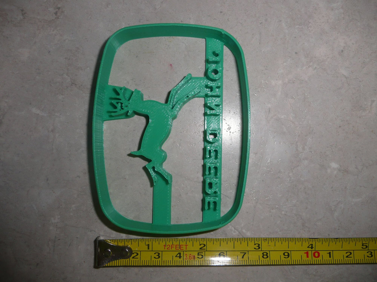 John Deere Vintage Logo With Words Farm Tractor Cookie Cutter USA PR3868