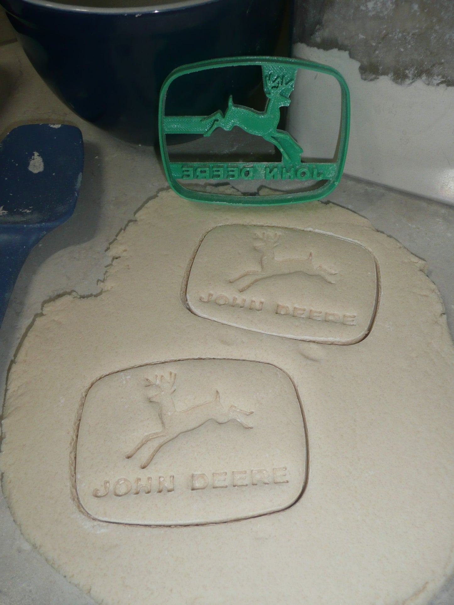 John Deere Vintage Logo With Words Farm Tractor Cookie Cutter USA PR3868