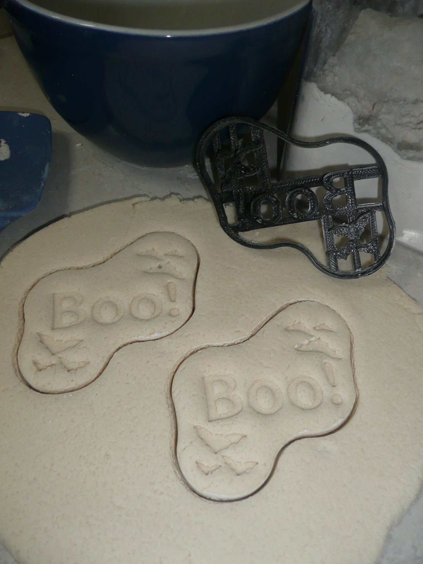 Boo Word With Bats Halloween Scary Font Letters Cookie Cutter USA PR3878