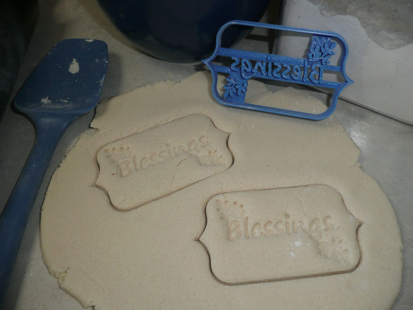 Blessings Word Thanksgiving Thanks Blessed Font Letters Cookie Cutter USA PR3880