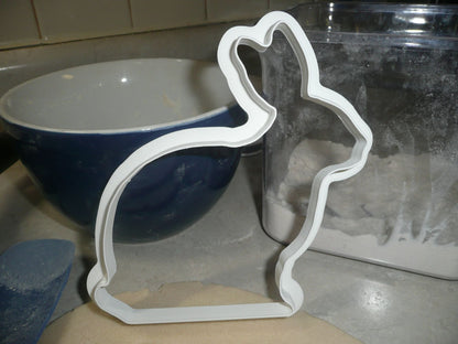 Large Size Easter Bunny Rabbit Sitting Outline Cookie Cutter Made in USA PR217