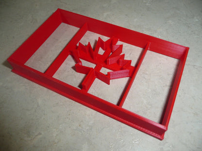 Canada Flag Maple Leaf Canadian Country Cookie Cutter USA PR4109