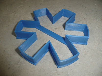 Medical Symbol or Asterisk Sign Text Star of Life Cookie Cutter USA PR4112
