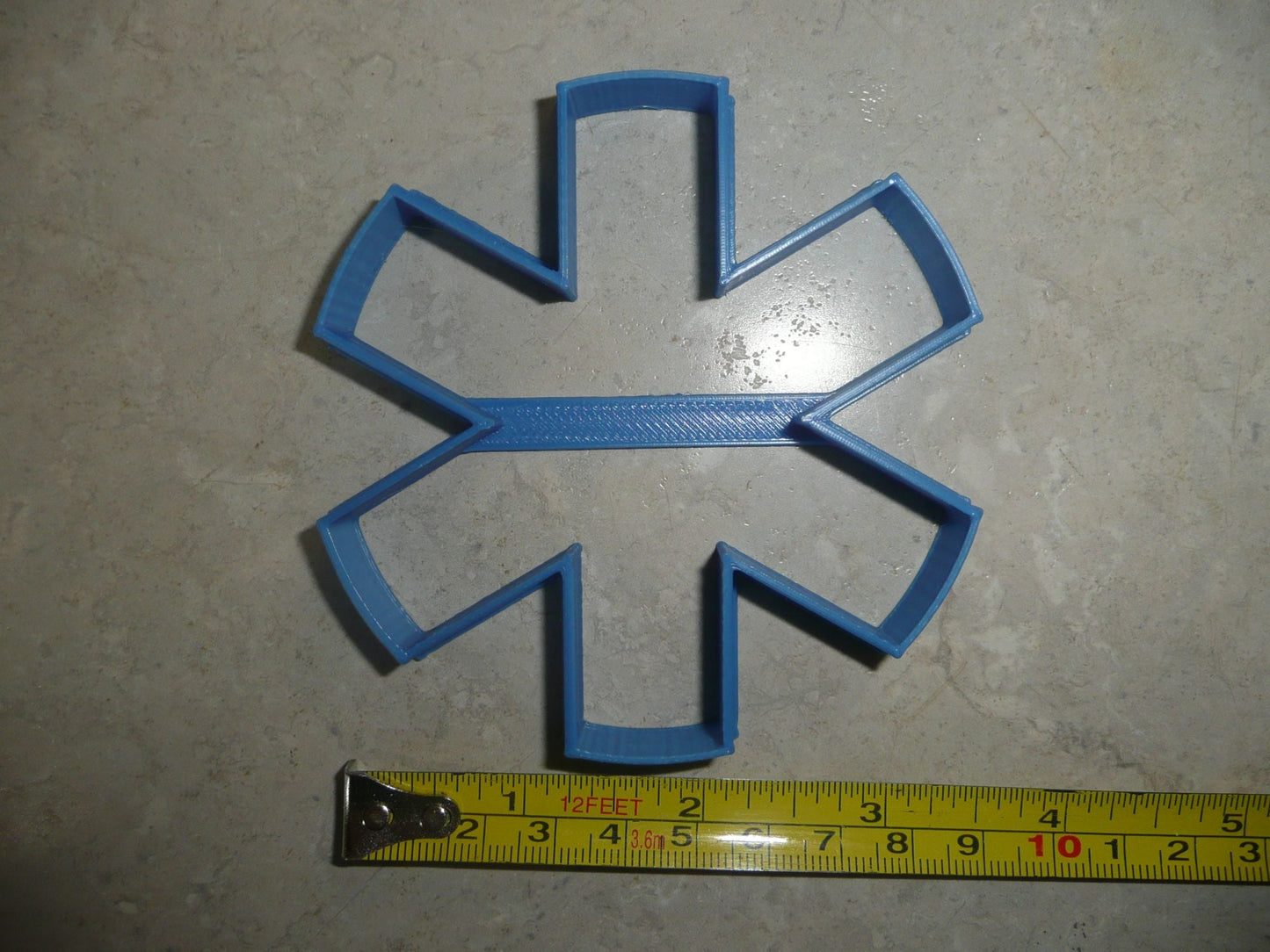 Medical Symbol or Asterisk Sign Text Star of Life Cookie Cutter USA PR4112