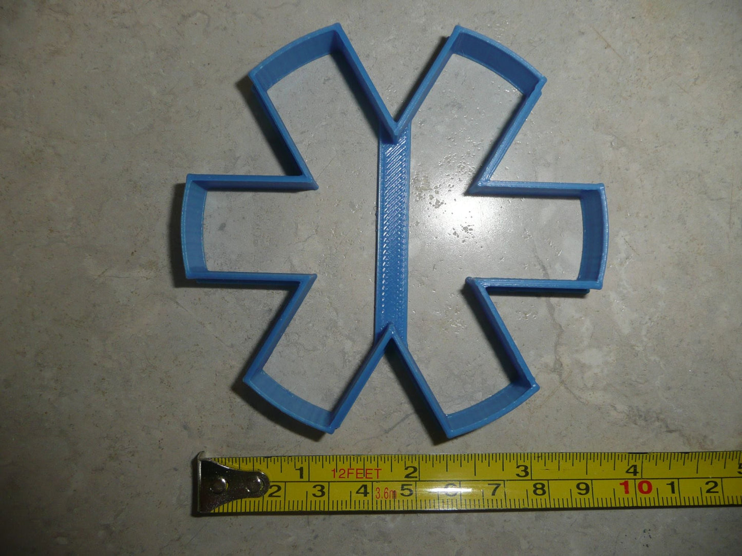 Medical Symbol or Asterisk Sign Text Star of Life Cookie Cutter USA PR4112