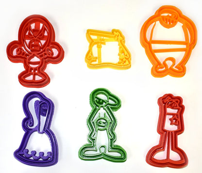 Homestar Runner Web Cartoon Characters Set Of 6 Cookie Cutters USA PR1045