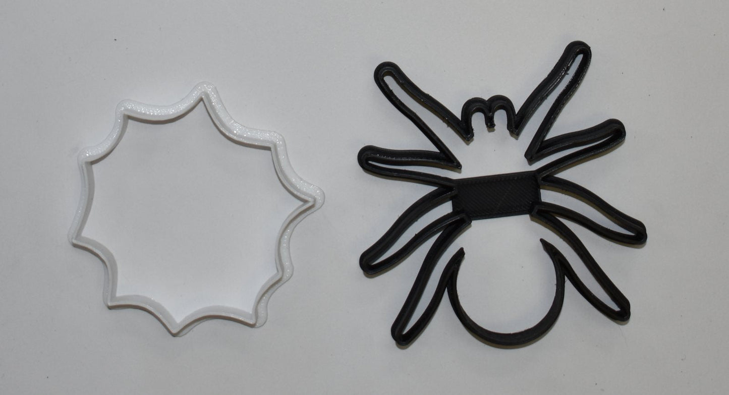 Spider Web Scary Halloween Party Spiderman Set Of 2 Cookie Cutters USA PR1062