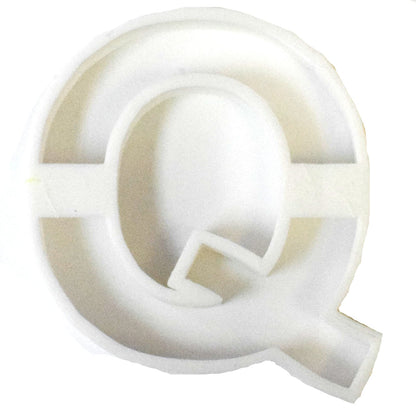 6x Letter Q Alphabet Fondant Cutter Cupcake Topper Size 1.75" USA FD107Q