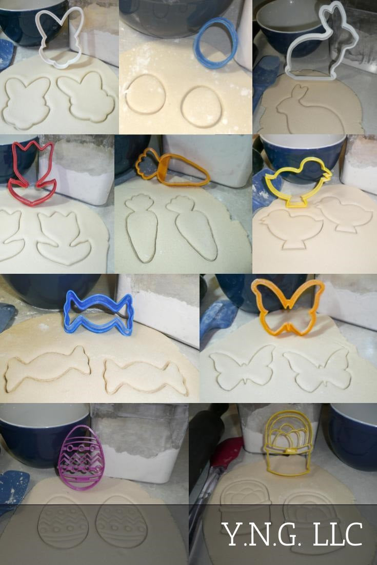 Bunny Hop Rabbit Jumping Animal Easter Spring Set Of 6 Cookie Cutters USA PR1528