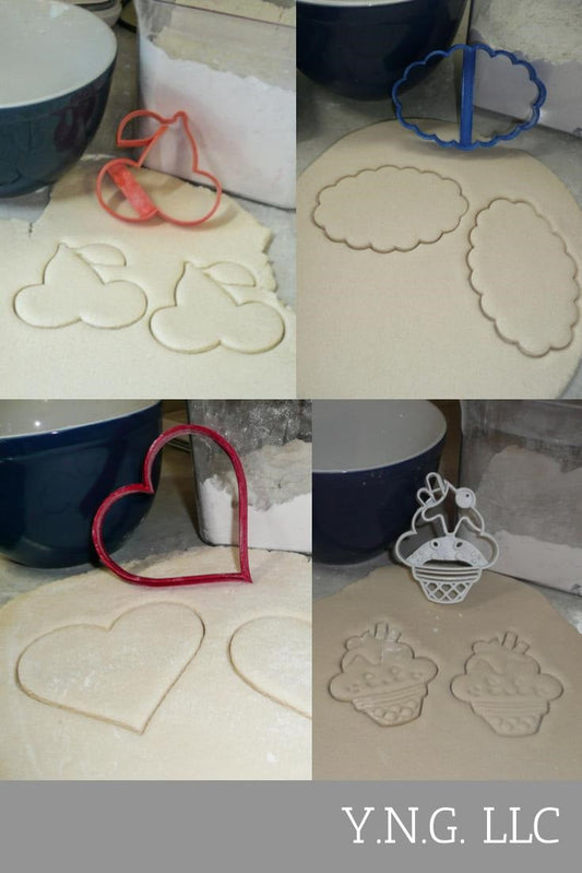 You Are The Cherry On Top Valentines Heart Set Of 4 Cookie Cutters USA PR1227