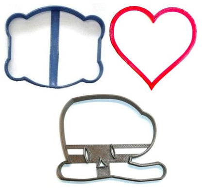 I Love You Slowww Much Slow Sloth Heart Set Of 3 Cookie Cutters USA PR1374